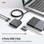 USB C to 4 USB C Hub|4 x USB C NO Charging