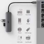 USB-C-hub (4 in 1) | USB 3.0 | Uvlak