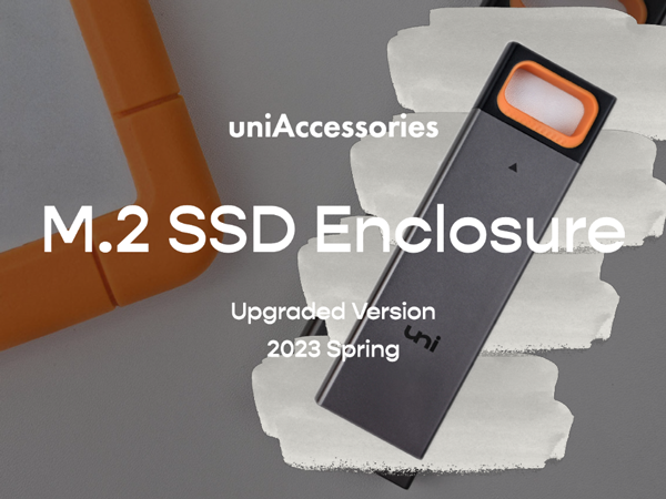 uniaccessories M.2 SSD enclosure 2023 version