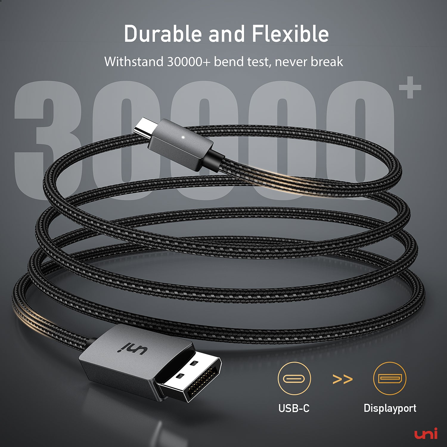 USB-C to DisplayPort Cable 8K | DISPLAY Superior