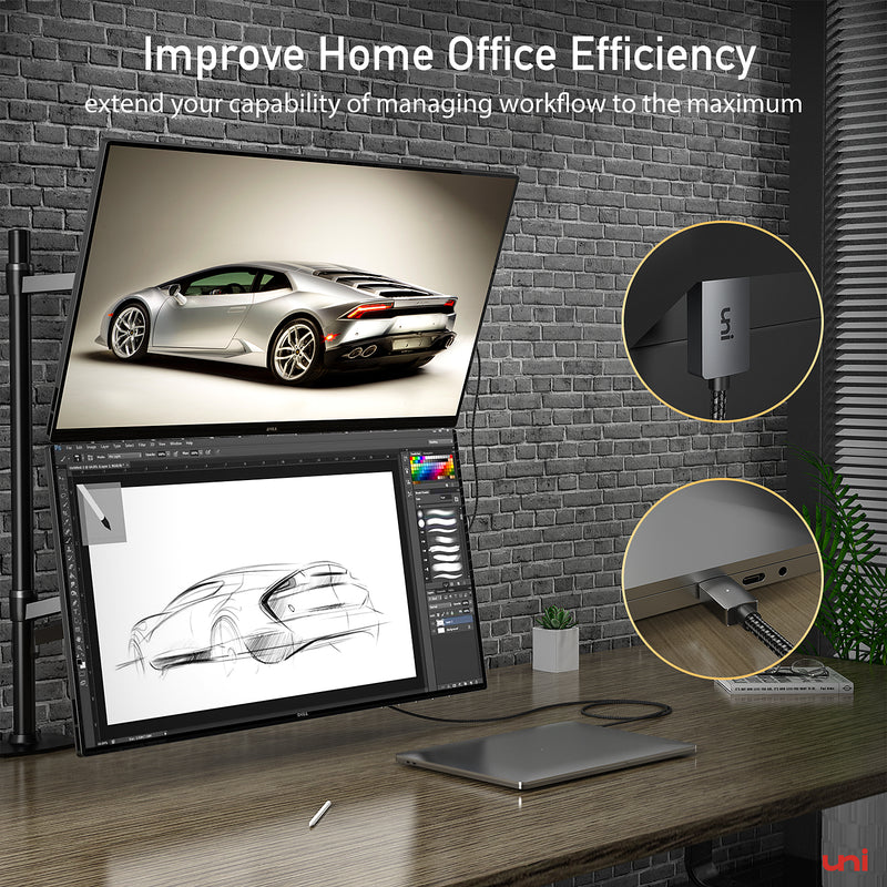 Кабель USB-C — DisplayPort 8K | ДИСПЛЕЙ Улучшенный