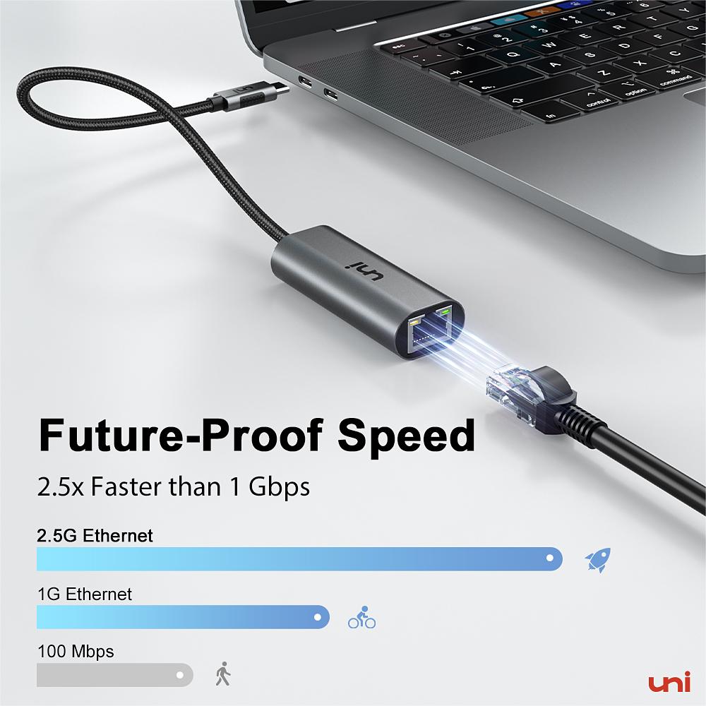 Adaptador USB-C a Ethernet 2.5G | RÁPIDO