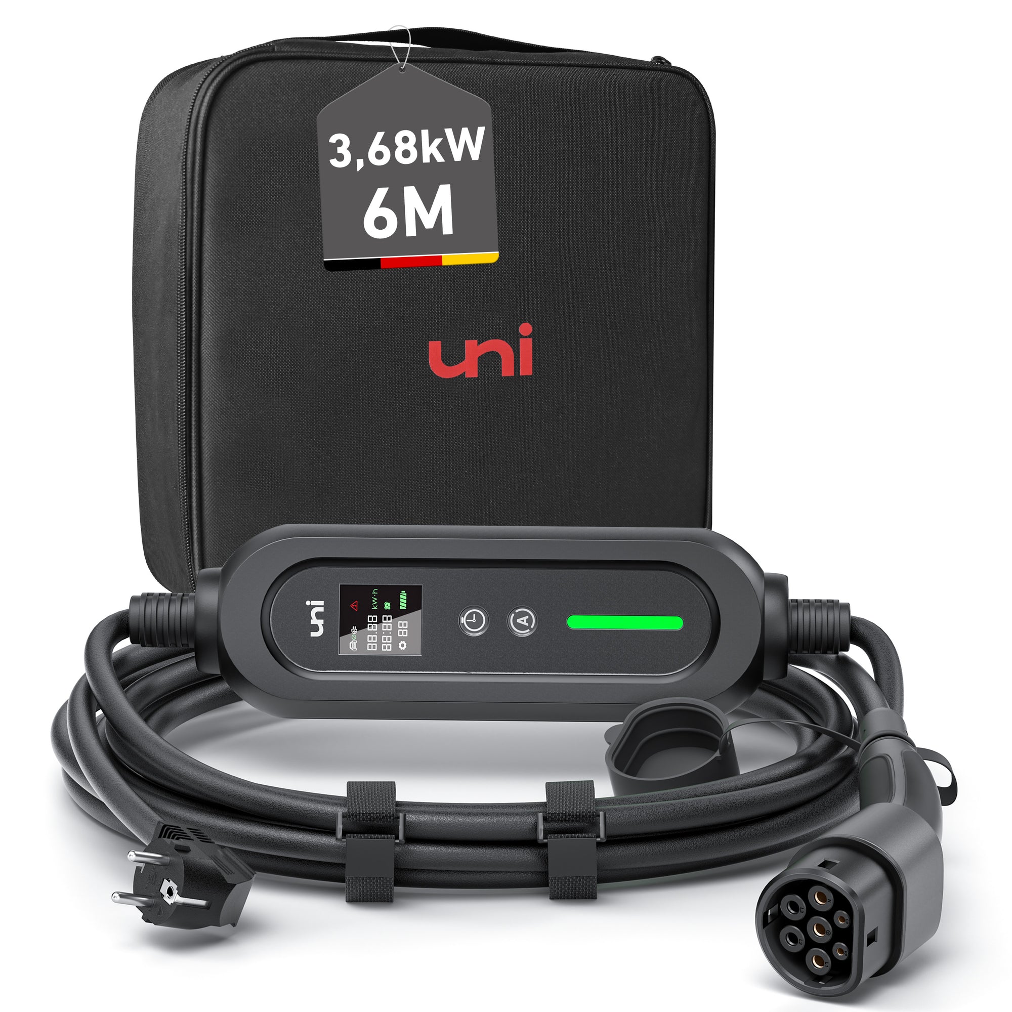 uni Type 2 Câble de charge 3,68 kW, monophasé | 6-16 A