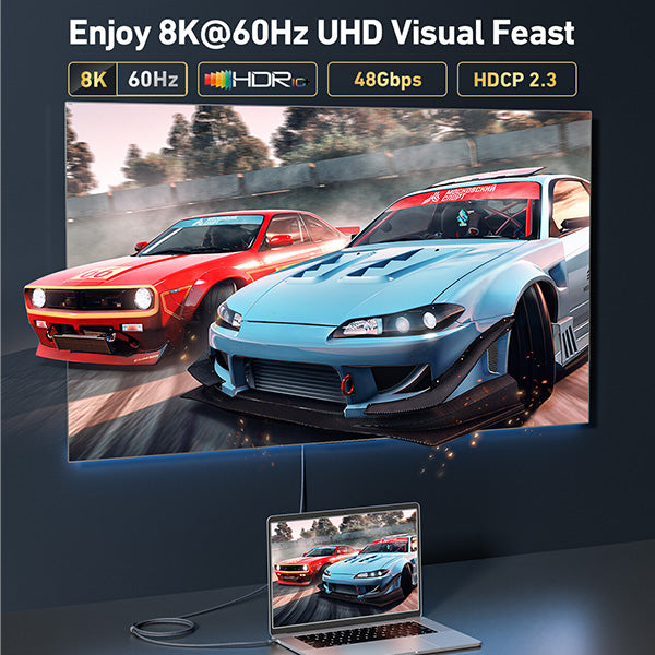 Cable USB-C a HDMI 8K | PANTALLA ++