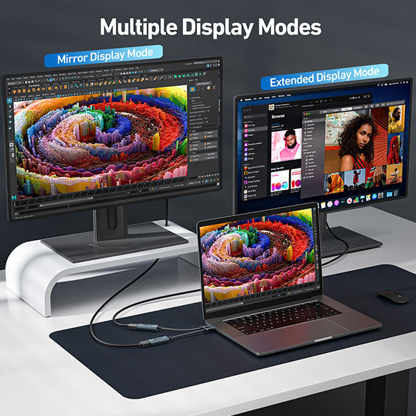 Adaptador USB-C a HDMI 8K | PANTALLA ++