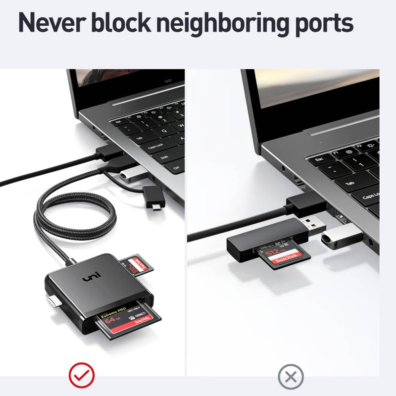 Dual Connector UHS-I Card Reader
