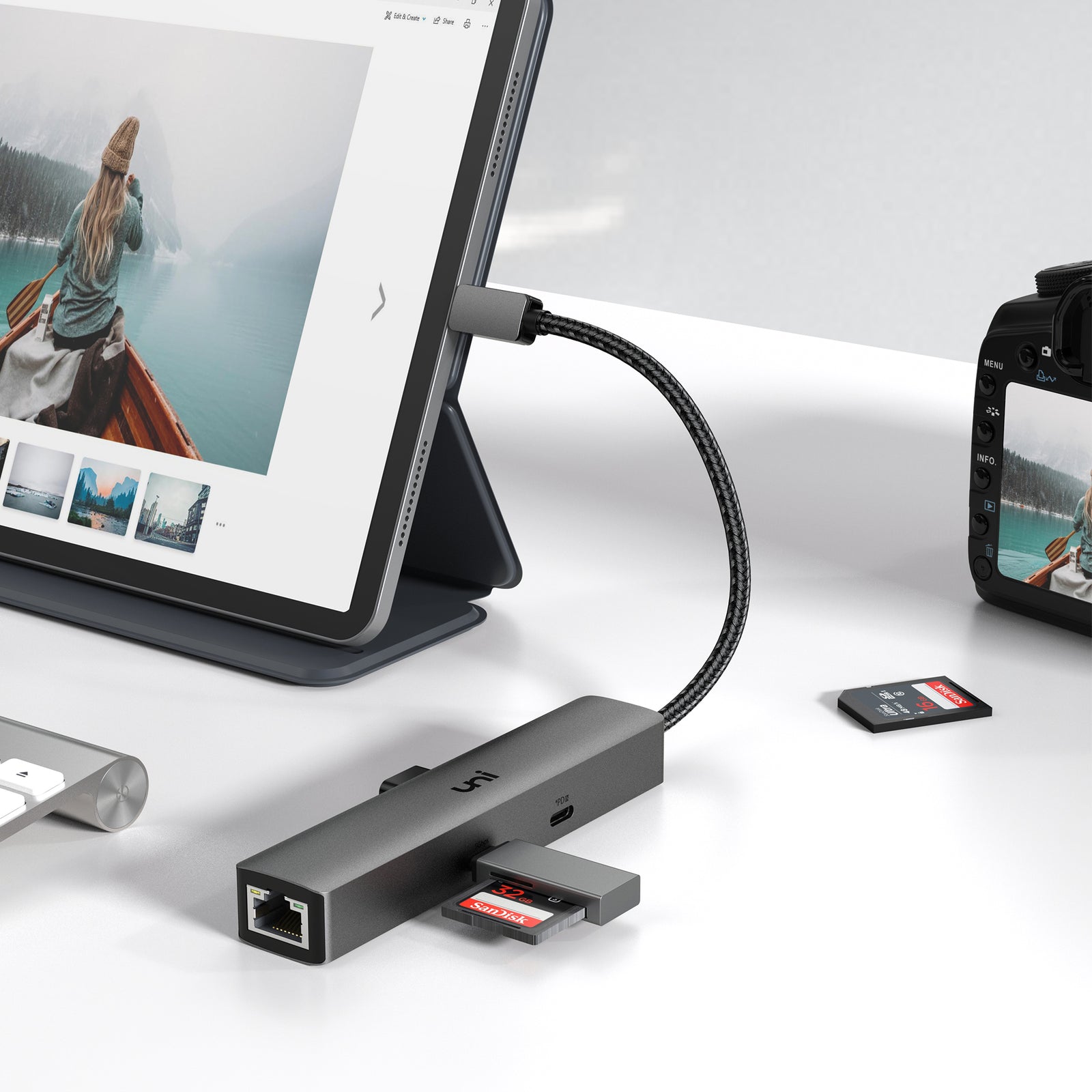 Adaptateur USB-C vers Ethernet (5 Gbps)