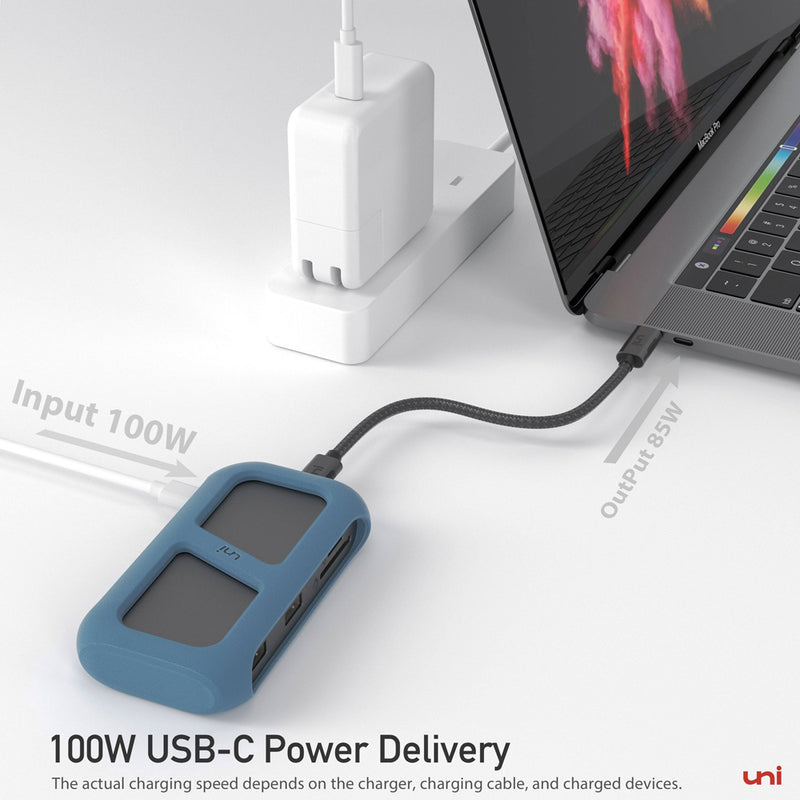 USB-C 8-in-1-Hub | Abnehmbares Kabel | Union Pro