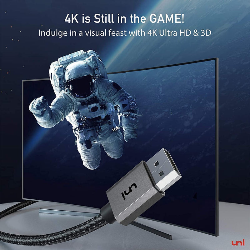 Compatible with DP 1.4/DP 1.2/DP1.0 devices, support up to 4K@60Hz, 2K@165Hz/144Hz, 1080P@240Hz,