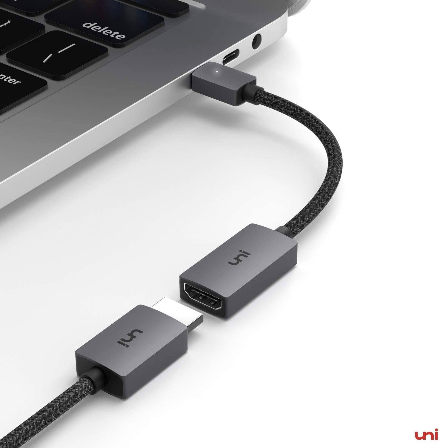 Unnexhaus- airies 4K USB Type-C vers USB 3.0 PD 87W, adaptateur  convertisseur HDMI pour Macbook