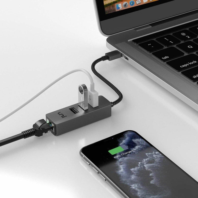 USB C Hub for daily used Ethernet Adapter | uni