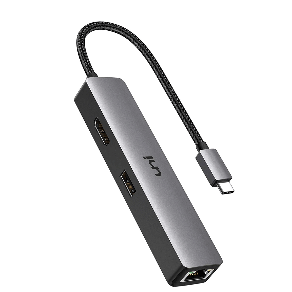 USB C ハブ 4K HDMI アダプター | 1G イーサネット u0026 3 x USB 3.0 アダプター |ユニ®